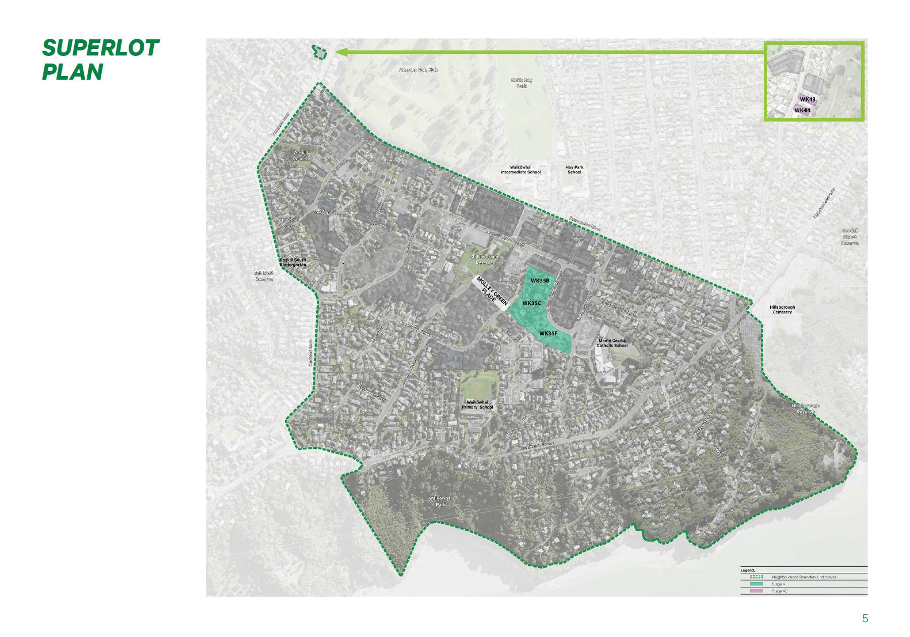 Waikowhai 4&4B superlot plan